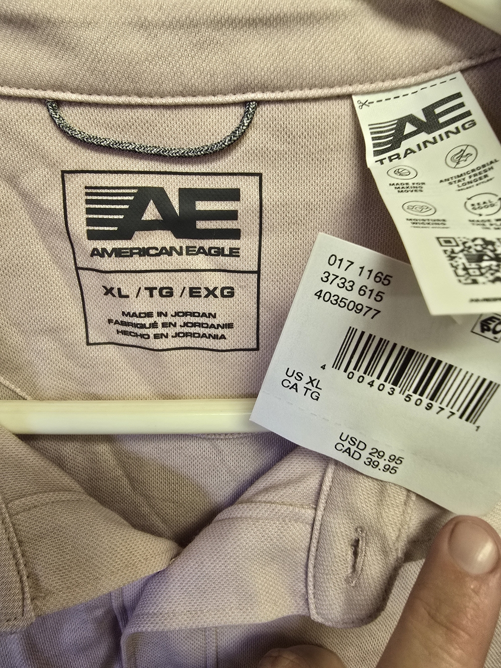 American Eagle Outfitters Lilac Track Jumpsuit - AE Training